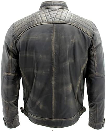 Vue 5 de Veste Homme Retro Matelassee