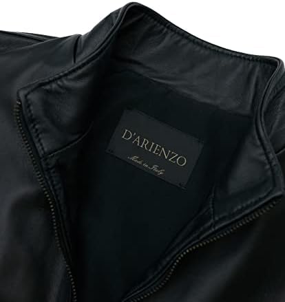 Vue 6 de Bomber Veste Cuir Noir