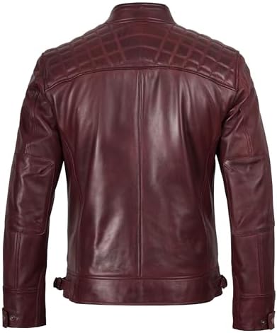 Vue 4 de Real Leather Bomber Jacket