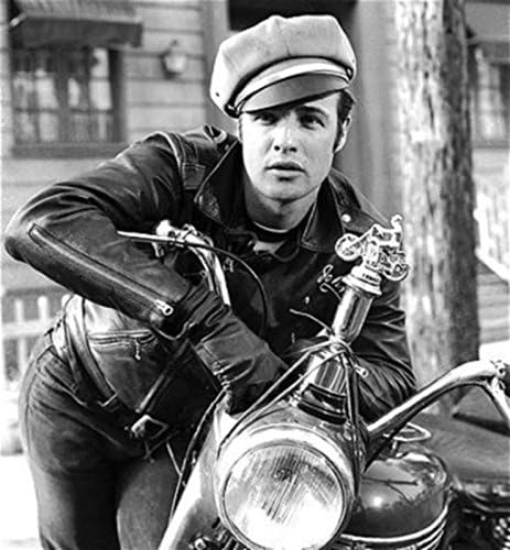 Vue 2 de Blouson Rockabilly Marlon Brando