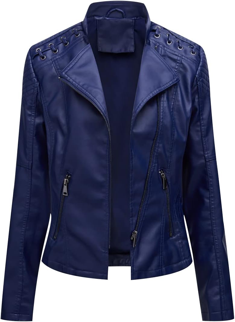 Veste Simili Cuir Femme