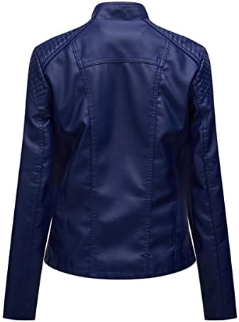 Vue 3 de Veste Simili Cuir Femme