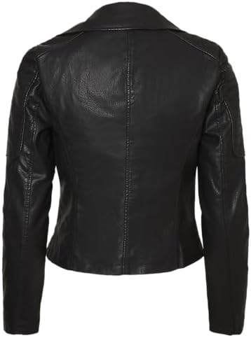 Vue 3 de Veste En Simili Cuir