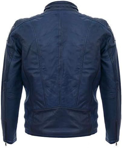 Vue 3 de Veste Motard Ancien En