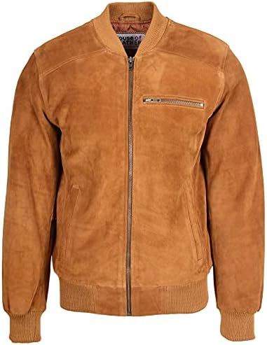 Vue 3 de Blouson Bomber En Daim