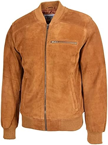 Vue 4 de Blouson Bomber En Daim