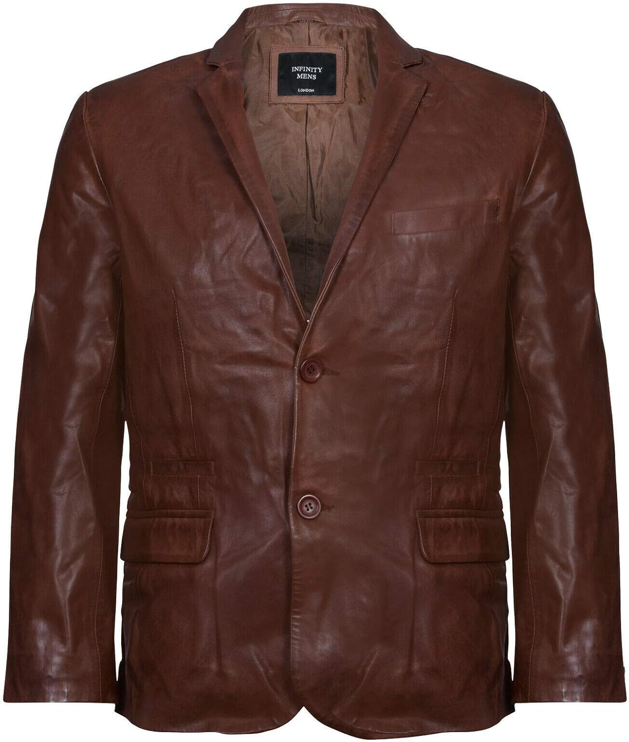 Blazer En Cuir Veritable