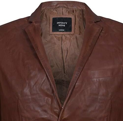 Vue 4 de Blazer En Cuir Veritable