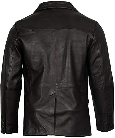 Vue 2 de Blazer Noir Boutons