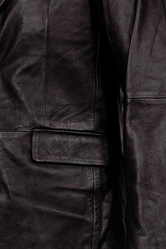 Vue 3 de Blazer Noir Boutons