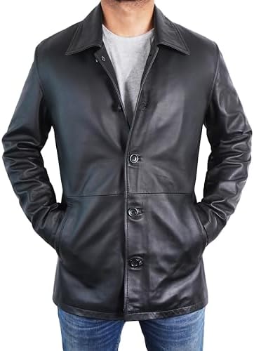 Vue 2 de Trench Milong En Cuir