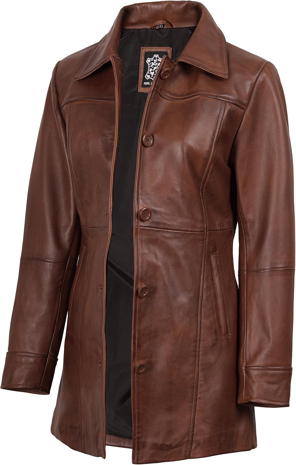 Real Lambskin Leather Biker
