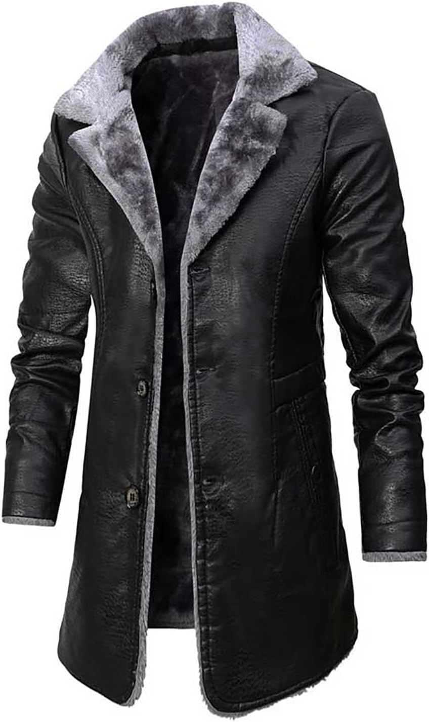 Manteau En Cuir Vintage