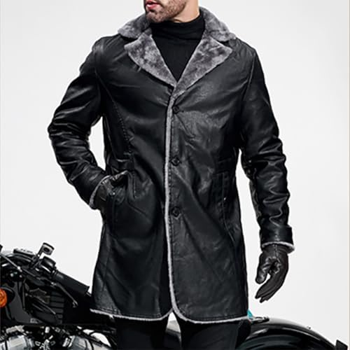 Vue 4 de Manteau En Cuir Vintage