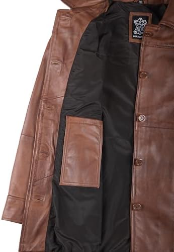 Vue 5 de Real Lambskin Leather Biker