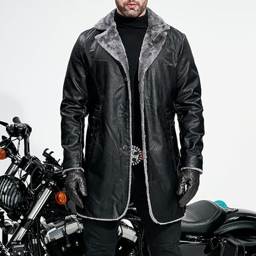 Vue 5 de Manteau En Cuir Vintage