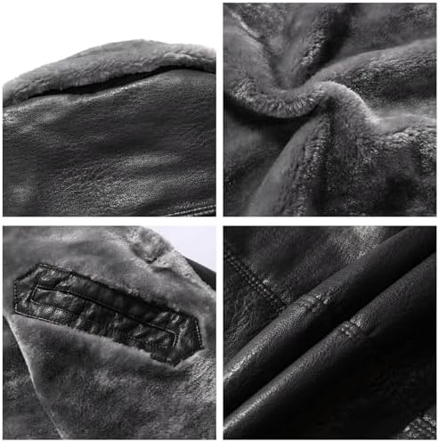 Vue 6 de Manteau En Cuir Vintage