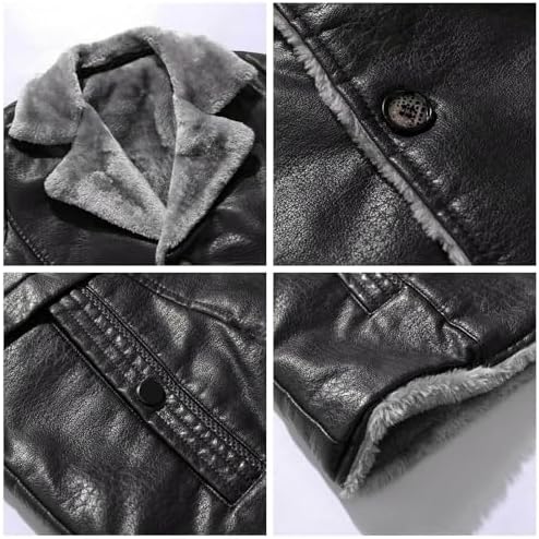 Vue 7 de Manteau En Cuir Vintage