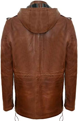 Vue 2 de Trench Coat En Cuir