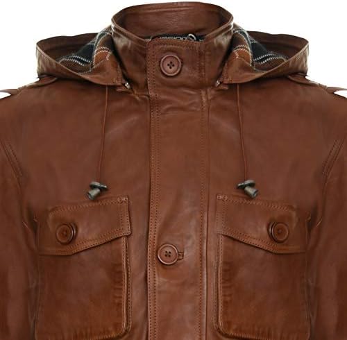 Vue 4 de Trench Coat En Cuir