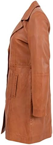 Vue 4 de Macey Manteau En Cuir