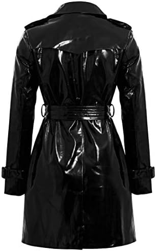 Vue 3 de Femme Manteau En Cuir