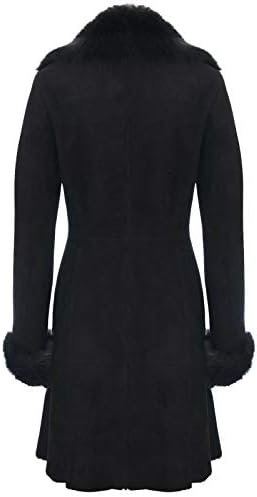 Vue 3 de Manteau En Daim Chaud