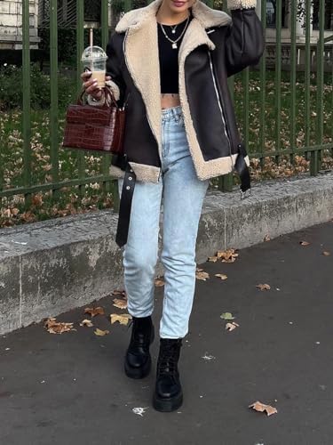 Vue 3 de Veste Courte En Cuir