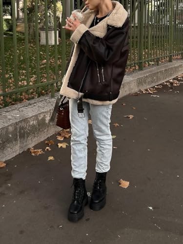 Vue 4 de Veste Courte En Cuir