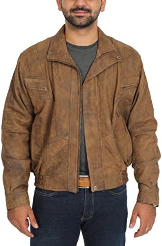 Vue 3 de Blouson Classique En Cuir