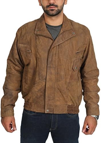 Vue 6 de Blouson Classique En Cuir