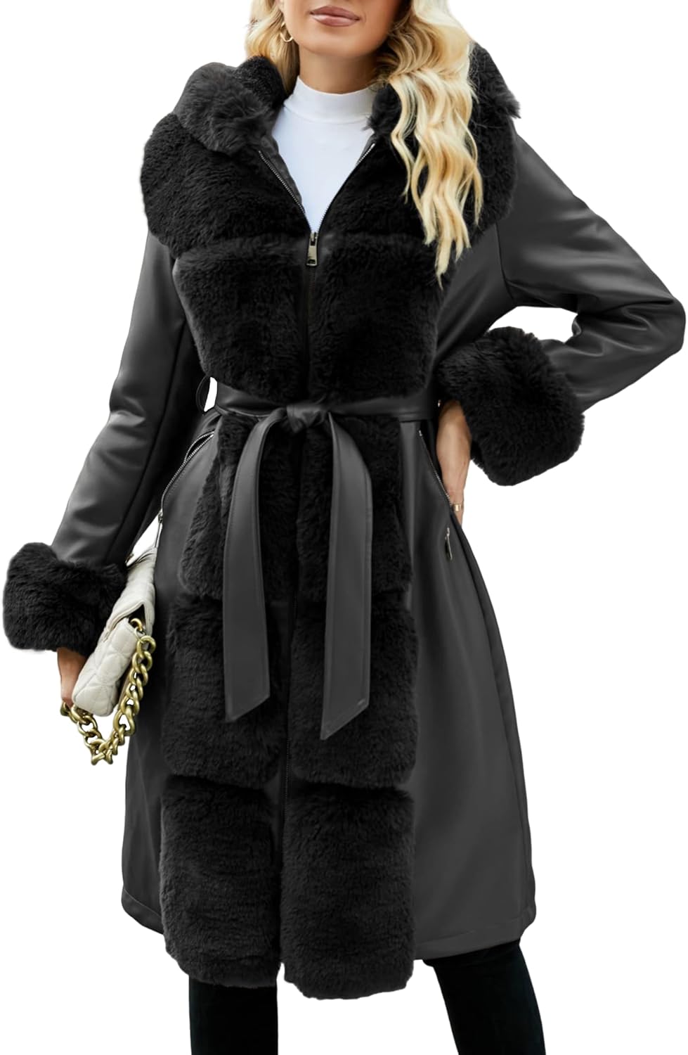 Trench Longue Ceinture Pour