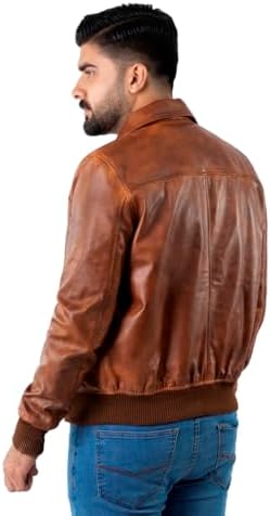 Vue 3 de Blouson De Motard Vintage