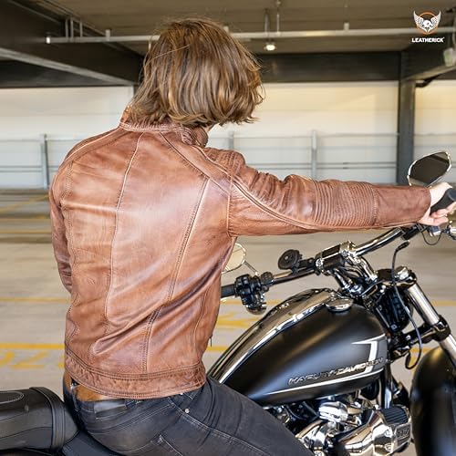 Vue 3 de Leatherick Veste De Motard