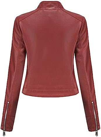 Vue 2 de Yynuda Veste Femme Cuir