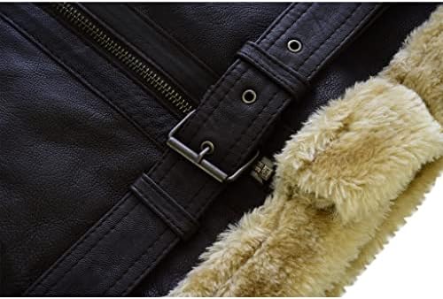 Vue 4 de Hommes Marron Aviateur Veritable