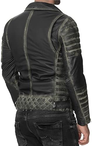 Vue 3 de Homme Veste De Motard