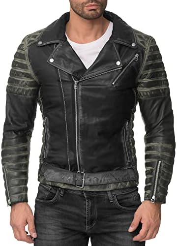 Vue 4 de Homme Veste De Motard