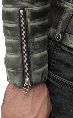 Vue 7 de Homme Veste De Motard