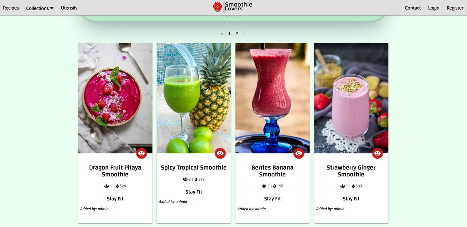 Smooothie Lovers project 3