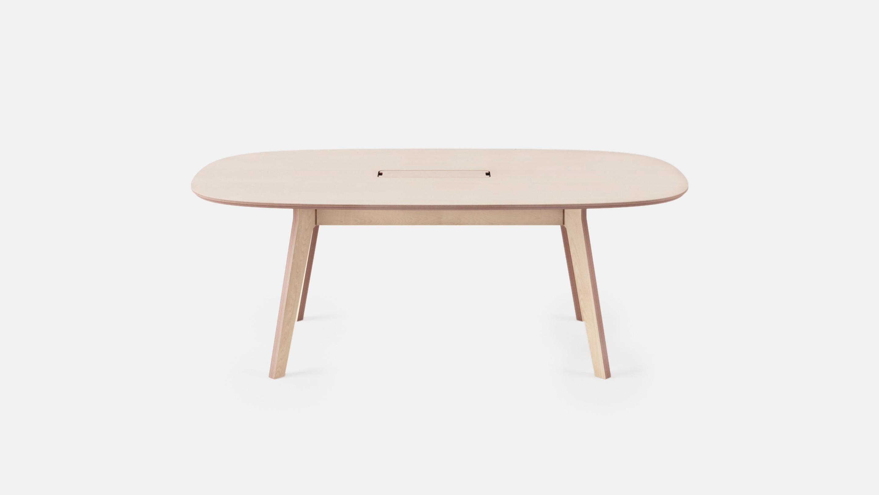Front view of Meeting Table, All Plywood