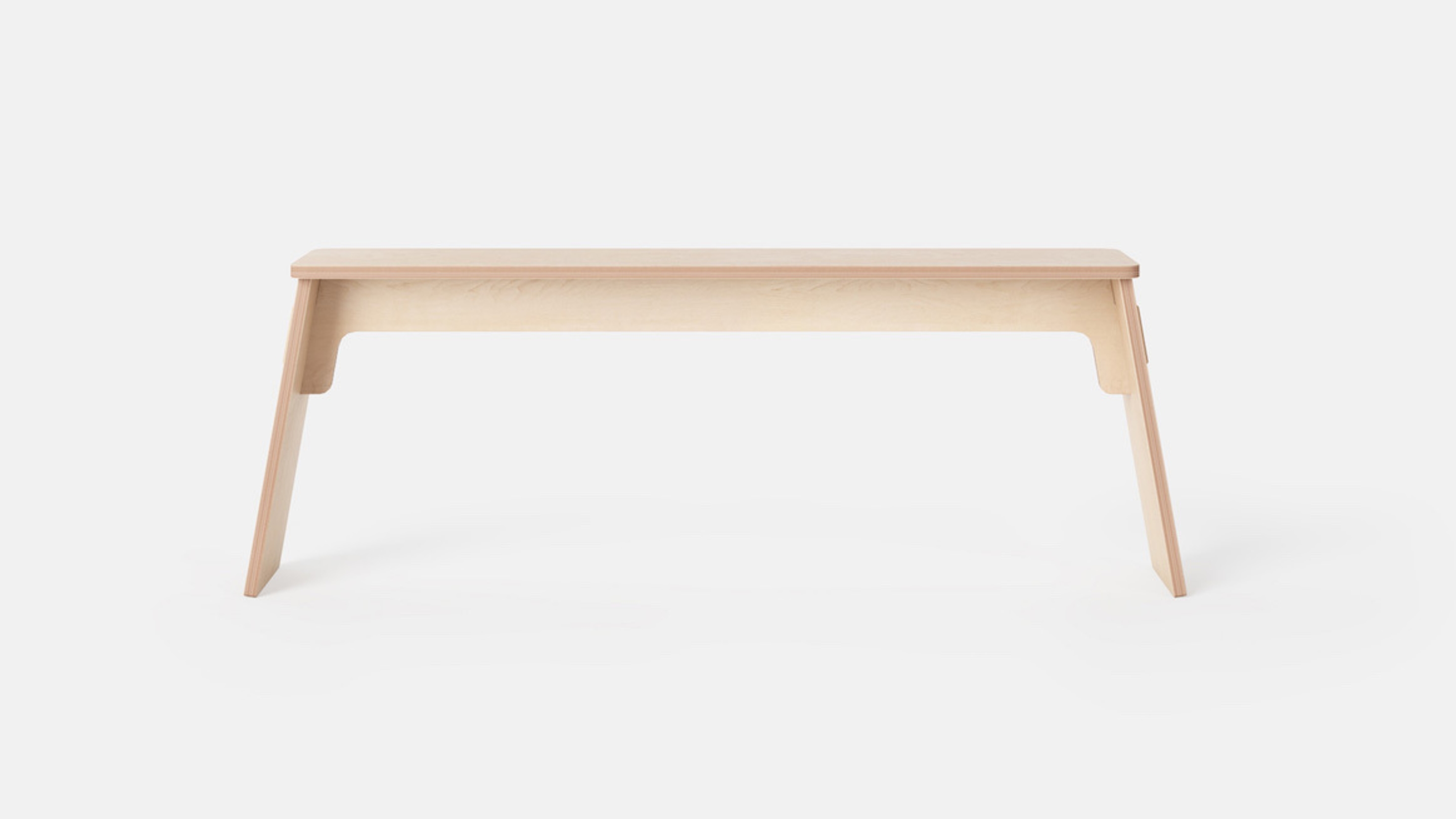 Front view of Johann Bench, All Plywood