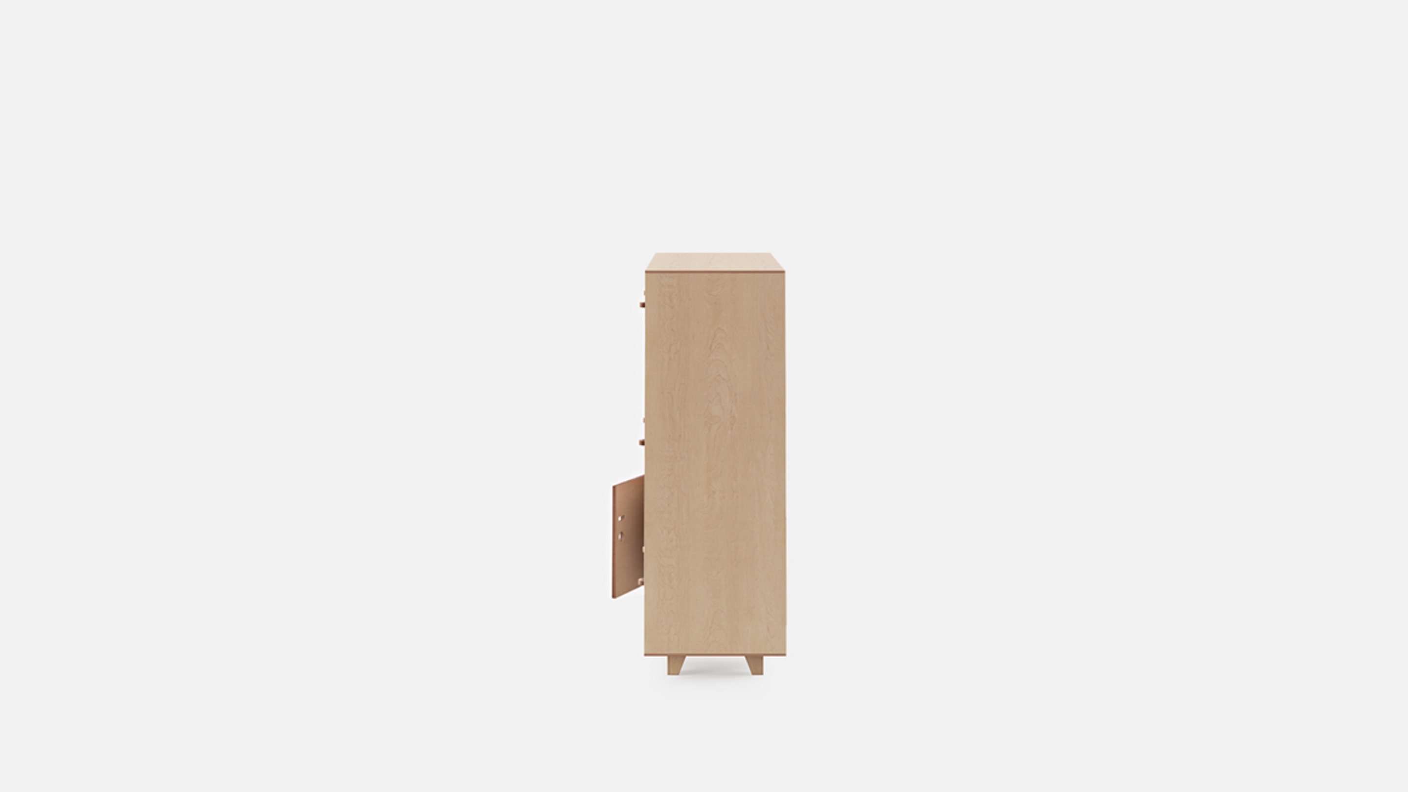 Side view of Fin Lockers, Feet