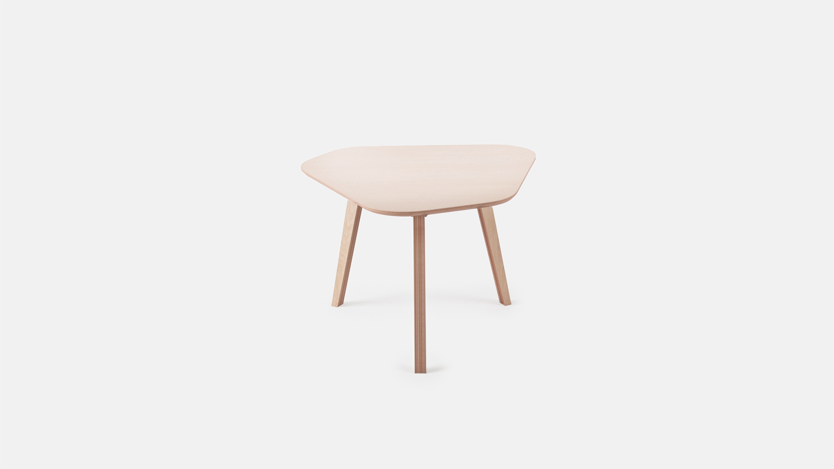 Side view of Cafe Table, All Plywood