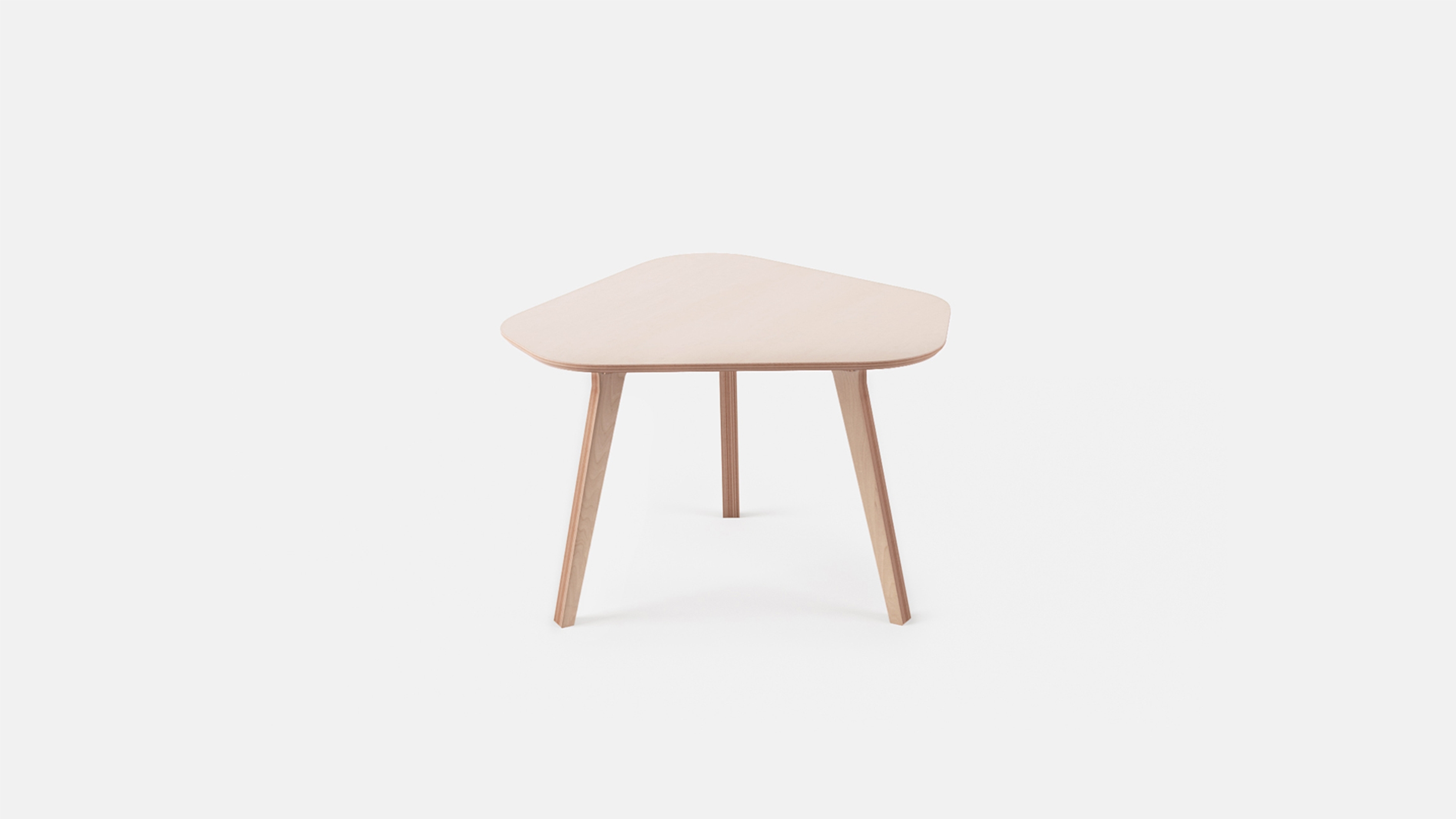 Front view of Cafe Table, All Plywood