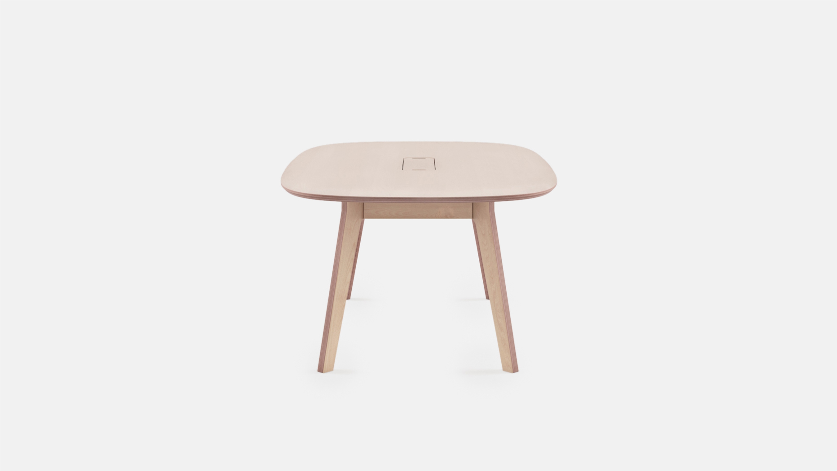 Side view of Meeting Table, All Plywood