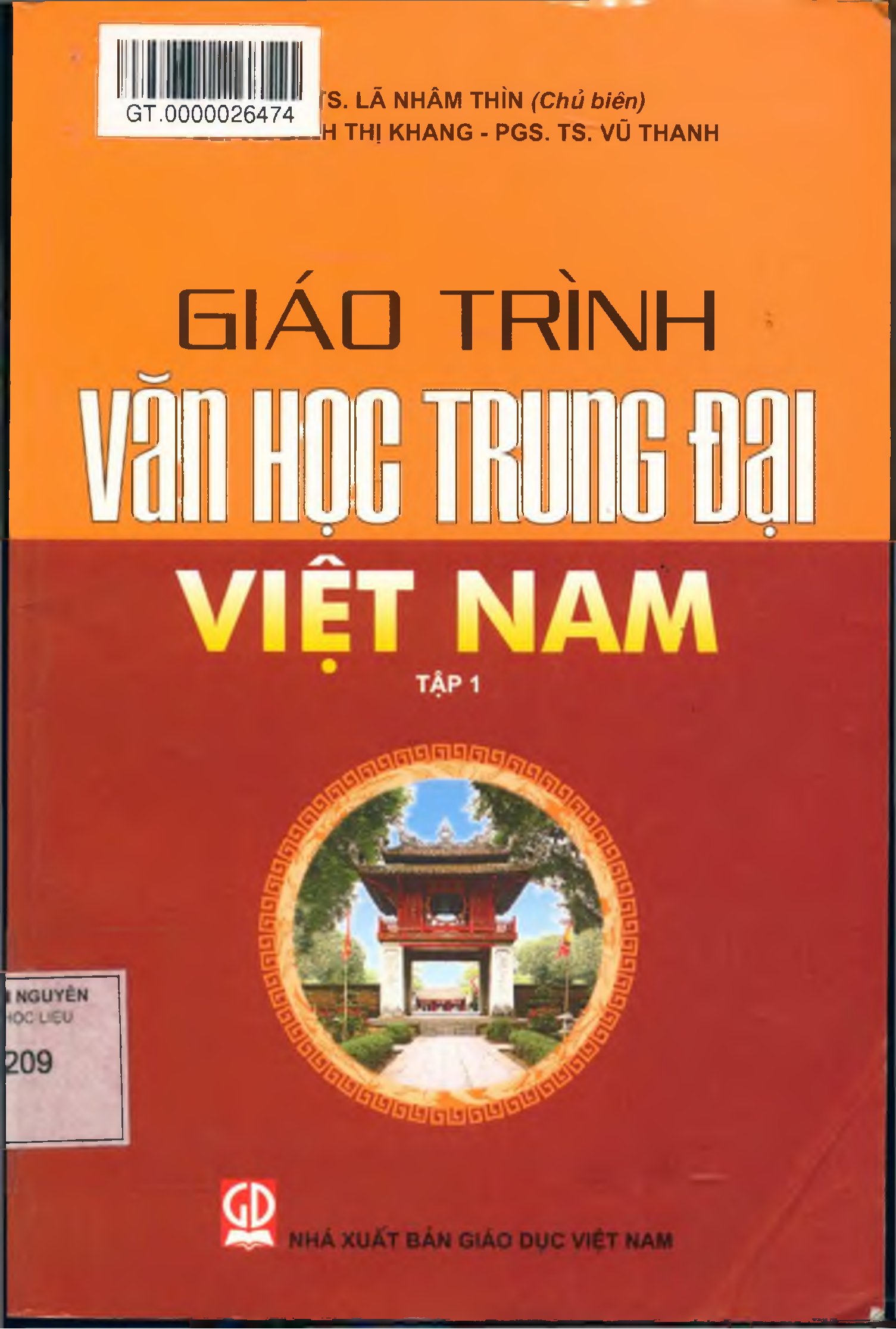 Giáo trình văn học trung đại Việt Nam. Tập 1