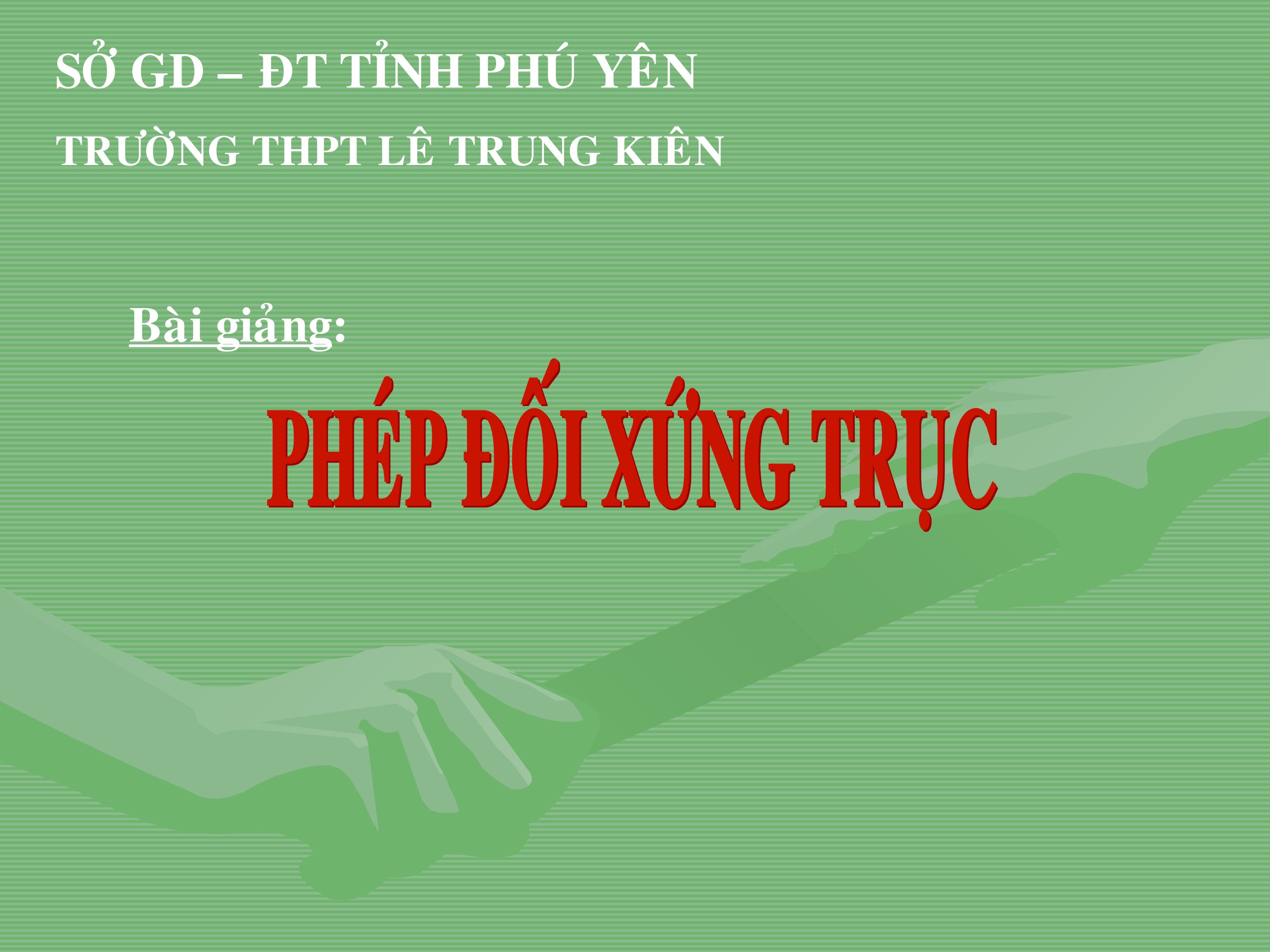 Phép đối xứng trục