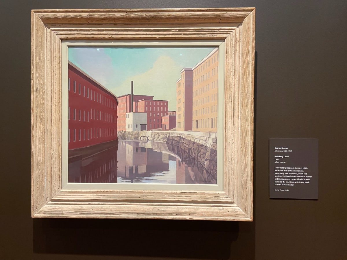 Amoskeag Canal by Charles Sheeler, in the Currier Museum, Manchester, NH