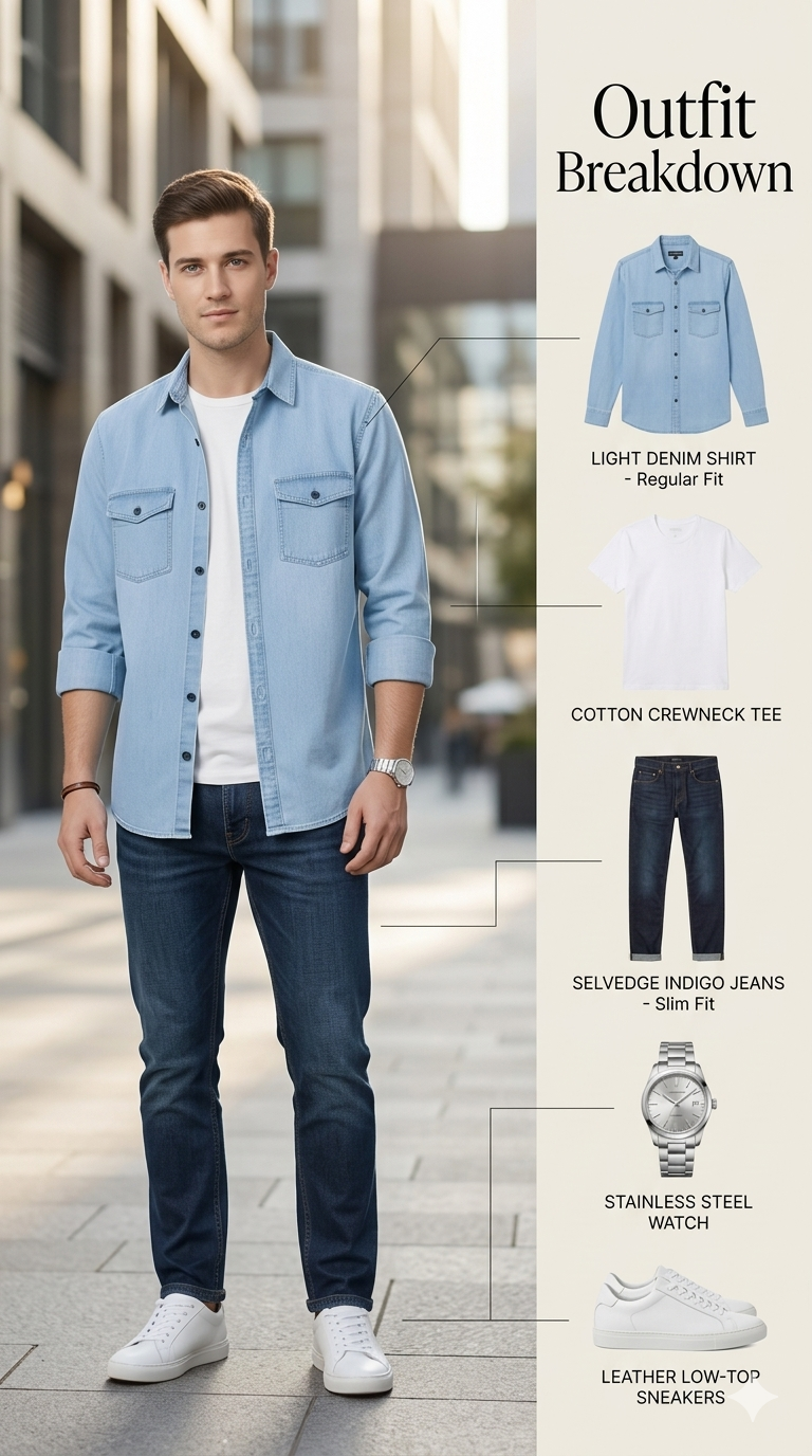 Elevated Casual: The Premium Denim Shirt Breakdown